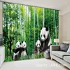 Tenda Panda Tende Oscuranti Tessuto 3d Per Camera Da Letto Tende Pronte Finestra Di Natale Soggiorno Camera Dei Bambini