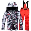 Skiing Suits Ski Suit Men Winter Outdoor Windproof Waterproof Thermal Snow Jacket And Pants Clothes Snowboarding