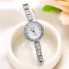 Wristwatches Brand Fashion Quartz Watch Women Luxury Crystal Bracelet Wristwatch Simple Rose Casual Ladies Dress Sport Clock