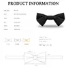 Bow Ties 2022 Designer Brand Retro Bowtie For Men Italian Style Groom Wedding Party Butterfly Tie Polyester Silk Two Layer Gift Box