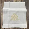 Ensemble de nœuds papillon de 12 serviettes d'invité de mode tornille en coton ourlet à thé 14x22 "en tissu plat cuisine cuisine salle de bain broderie florale