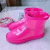 2022 Stivali da neve Scarpe trasparenti Stivale in raso da donna Classico designer invernale Australia Pelliccia da donna australiana Stivaletti alla caviglia pelosi Caviglia al ginocchio Corta 8 colori Colore della caramella