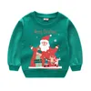 Specjalne okazje kostium świąteczne Ubrania dla chłopców bluzy bawełny dzieci pullover koszulki koszulki dla dzieci swetra santa gift gairs skoczki t221014