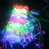 문자열 AC220V 3M 3 Peacock Tail Mesh Net Led String Light 조명 야외 크리스마스 요정 화환 연도 파티 정원 장식