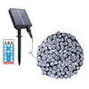 Night Lights 500 Lamp Beads LED Solar Remote Control String Outdoor Small Lantern Garden Lawn Holiday Decoration