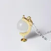 Pendant Necklaces 2022 Arrived DIY Globe Dome Necklace Earth Glass Chain Jewelry York Handmade Opal