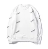 أزياء نساء هوديز مصممة قميص القطن باريس طباعة عارضات أسود أبيض أبيض أبيض أو رقبة طويلة الأكمام الطويلة قمم القفزات هودي ساوث ساوثات نسائية