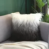 Kudde dekorativ deluxe h kuddefas faux omslag f￶r vardagsrum soffa biltr￤dg￥rd 18 x tum
