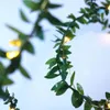 Strings 2M 3M 5M 10M Tiny Leaves Garland String Light Warm LED Copper Wire Fairy Lights Battery Powered For Wedding Home Party Decor