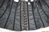 Cintos do espartilho de couro falso corselet de alça de ombro preto zíper preto bustier cintura colete de treinador de bustieiro superestil