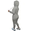 Fashion Streetwear Women Hooded Tracksuits Letter Printed Pullover Sweatshirt Two Piece Set Sweater Sweatpants Sweatsuit