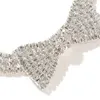 Collari per cani Collare completo con strass Bowknot Collana di gioielli di design di lusso per cani di piccola taglia Accessori per animali domestici con gatti bling