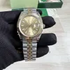 Мужские часы DJ Factory, 36-41 мм, римский циферблат, калибр 3235, автоматические женские часы, сапфировое стекло, среднее розовое золото