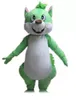 2022 Fashion New A Green Squirrel Mascot Traje para o adulto usar