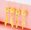 Dangle Earrings Pure Copper Flower Plated With Gold Wholesale Vietnam Leaf Selling Fashion Female