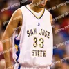 Le basket-ball universitaire porte des maillots de basket-ball collégiaux de San Jose personnalisés