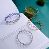Bangle 2 I 1 Magic Driveble Ring Armband Creative Stretchable Twist Folding Crystal Rhinestone Fashion Women Jewelry