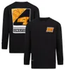 2023 NYA F1 Black Racing Hoodie Formel 1 Team Men's Casual Sports Overdimensionerade hoodie utomhusmodebilar fans huva tröjor