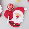 50st / Lot Cartoons Santa Claus Paper Lollipop Cards DIY Lollipop Gift Package Decor Christmas Decoration 2022 /2023 Navidad Nyår FY3992 C1024