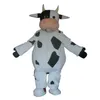 Costume da mascotte di mucca Personaggio a tema mucca da latte dei cartoni animati Festival di carnevale Vestito operato Natale Taglia per adulti Festa di compleanno Vestito da esterno