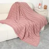 Blankets Yaapeet Acrylic Knitted Throw Blanket Solid Soft Cozy Plaid Throws For Sofa Bedspread On Bed Home Decorative