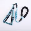 Dog Collars Pet Supplies Traction Leash Chest Back Multicolor Braided Round Rope Walk Leashes 1pcs