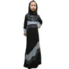 Vêtements ethniques Enfants Filles Abaya Turquie Hijab 2pcs Robe Musulmane Caftan Dubaï Caftan Abayas Ramadan Elbise Cadeau Islamique Prière Robe Robe