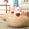 Kawaii 21cm Bubble Tea Pig Toy Toy Toy Cute Studed Plush Plush Doll for Girlfriend Girls