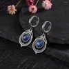 Dangle Earrings Elegant Natural Kyanite Variety Of Gems Silver Hoop For Women Party Engagement Birthday Gift Fine Labradorite Jewelry