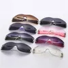 Sunglasses Rimless Y2K For Women Men Trendy Wrap Around Punk One Piece Goggles Oversized Sports Sun Glasses1002026