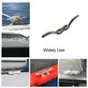 All Terrain Wheels 4PCS 316 Stainless Steel Rope Cleat 112mm Mirror Polish Mooring Yacht Boat