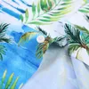M￤ns casual skjortor hawaiian m￤n tryckt skjorta kort ￤rmknapp ner kokosn￶t palm strand regelbundet fit usa size s-2xl tryck