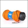 Bouteilles d'eau pliantes bouteille pliable Sile eau basket-ball football tasses portables pour l'utilisation des étudiants anti-dérapant livraison de goutte de style 202 Dhbte