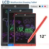 Schreiben von Tablet Drawing Board Kinder Graffiti Sketchpad Toys 8.5 Zoll 10 Zoll 12 Zoll LCD Handschrift Handschrift Blackboard Magic mit verbessertem Stift