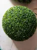 장식용 꽃 10-50cm 인공 녹색 잔디 공 플라스틱 식물 장식 파티 장식 정원 장식 웨딩 홈