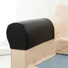 椅子カバー1ペアソファアームレストPUレザー/ポリエステルカウチアームレストプロテクター伸縮性