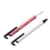Entrepôt américain Blank Sublimation stylos avec transfert de chaleur à encre noire Point de balle personnalisé Point de balle blanc rotatif pour école de bureau de bricolage