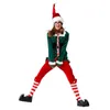 Stage Wear Green Elf Christmas Come Santa Clause Cosplay Venez Femmes Nouvel An Vêtements Déguisements Costume De Fête De Noël Filles Adulte T220901