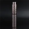 50PCS/lot 10ML Mini Perfume Refillable Bottle Aluminum Body Empty Spinning Spray Dispenser Travel Rotary Refillable Bottle