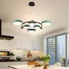 Lampy wiszące nowoczesne salon LED sufit światła sypialnia żyrandol kuchnia el oświetlenie lampa willa lampa