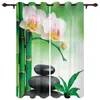 orchids curtains living room