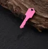 10 färger Mini Folding Knifechain Outdoor Gadgets Forma Pocket Fruit Knifes Multifunktionella verktygsnyckelkedja Sabel SABER Självförsvar Keychains