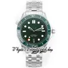 2022 Diver 300M Mens Watch sv210.32.42.20.10.001 VSF8800 Automatique Mécanique Céramique Lunette Vert Texture Cadran Boîtier En Acier Bracelet En Caoutchouc Super version Eternity Montres