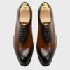 2022 herbst Herren Formelle Schuhe Handgemachte Ganze-cut Oxford Business Europäischen Stil Spitze-up Vollnarbenleder Kleid Schuhe für Männer