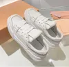 Miu women small white shoes new thick soles laces fashion casual patchwork high-new sports ladies holiday Girls female thick-soles platform cake shoes