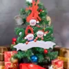 2022 Hars gepersonaliseerde familie kerstboom ornamenten schattige mensen wintercadeau gratis levering