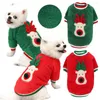 Hondenkleding warme kerstdieren kleren voor kleine honden winter zachte fleece trui schattige elanden print huisdier kleding chihuahua puppy kat