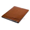 Luxury Retina Sleeve Case Double-deck Pouch with Pocket for Laptop Bags PU Leather Protective Cover for Apple MacBook air 11 12 13 15 inch