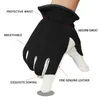 Cycling Gloves QIANGAF Working ather Safety Protective Planting Gardening Pruning Breathab Elastic Band Thin Mitten Whosa 9530 L221024
