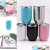 Water Bottles 16Oz Eggshell Cups Stainless Steel Thermos Bottle Blue White Black Outdoor Hiking Water Bottles Drop Delivery 2022 Home Dhpvm